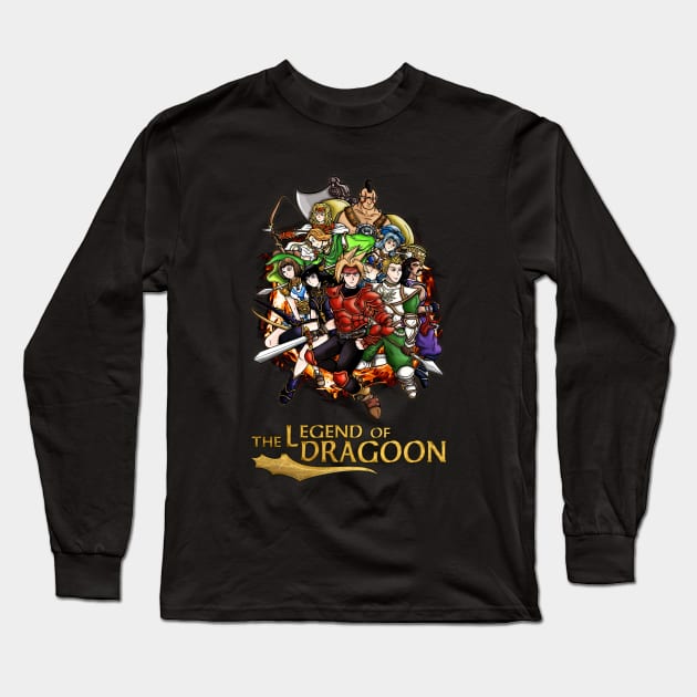 The Legend of Dragoon Heroes Long Sleeve T-Shirt by WarioPunk